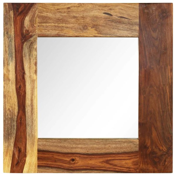Mirror Solid Sheesham Wood 50x50 cm