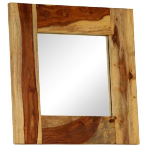 Mirror Solid Sheesham Wood 50x50 cm