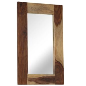 Mirror Solid Sheesham Wood 50x80 cm