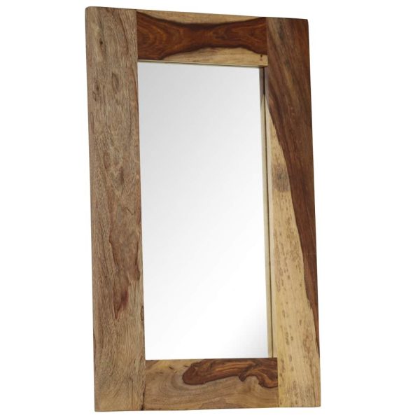 Mirror Solid Sheesham Wood 50x80 cm