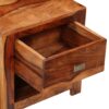 Nightstand with 1 Drawer Solid Sheesham Wood