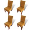 Set of 4 Handwoven Rattan Dining Chairs