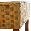 Set of 6 Handwoven Rattan Dining Chairs with Wooden Strip
