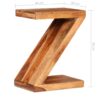 Side Table Z-shaped Solid Sheesham Wood
