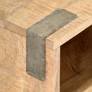 TV Stand Unit 115x30x46 cm Solid Rough Mango Wood