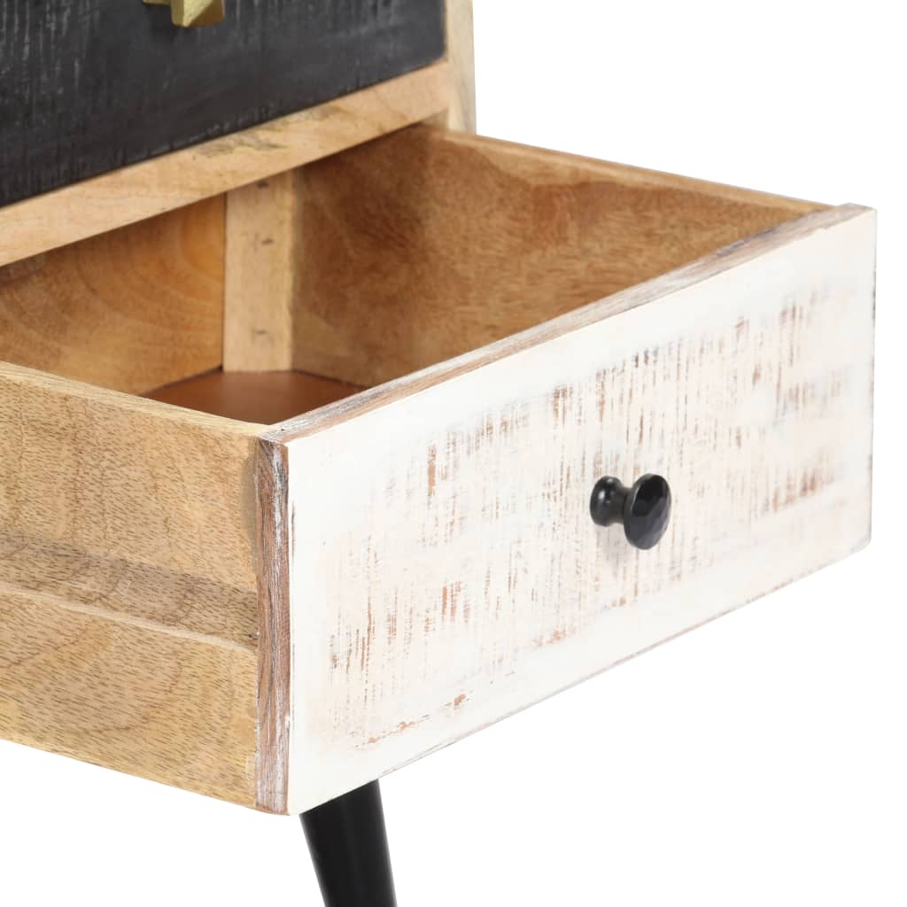 Media TV Cabinet 115x30x47 cm Solid Mango Wood