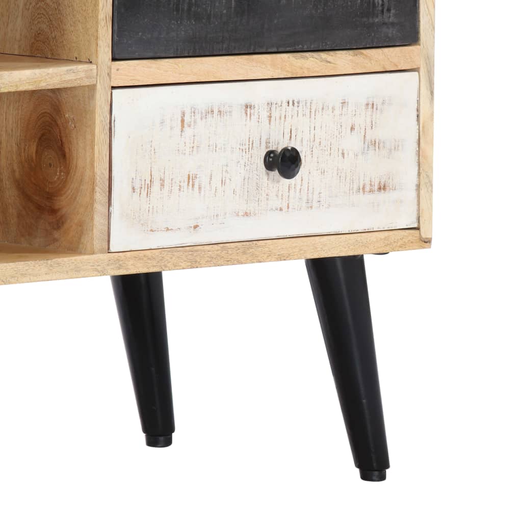 Media TV Cabinet 115x30x47 cm Solid Mango Wood