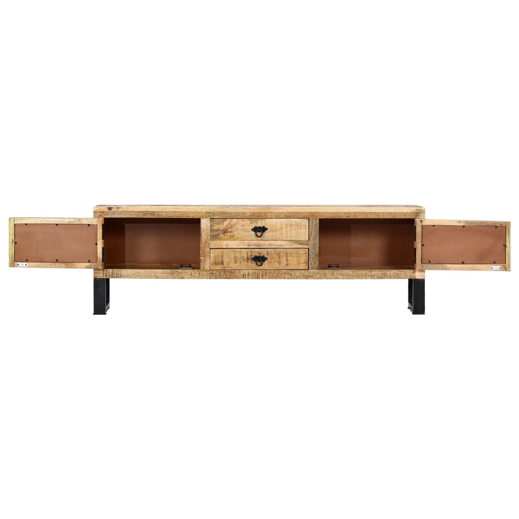 TV Cabinet 140x30x45 cm Solid Mango Wood