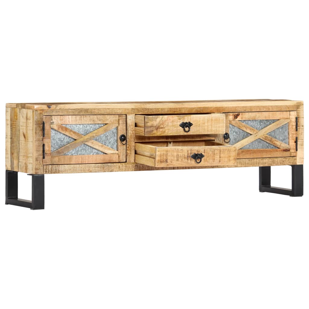 TV Cabinet 140x30x45 cm Solid Mango Wood