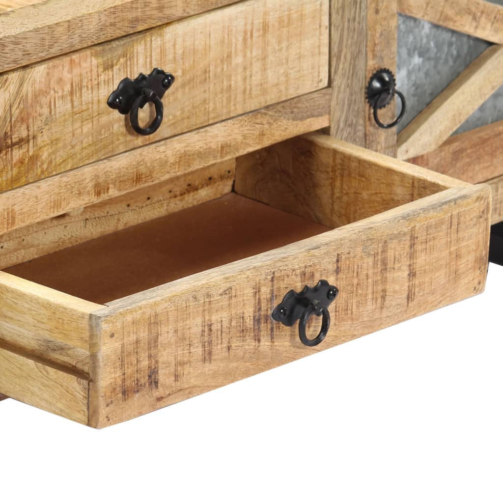 TV Cabinet 140x30x45 cm Solid Mango Wood