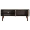 Retro Chic TV Cabinet Grey 115x30x46 cm Solid Rough Mango Wood