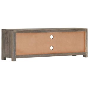 TV Cabinet Grey 120x30x40 cm Solid Mango Wood