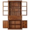 Vitrine Cabinet Solid Sheesham Wood 100x70x200 cm