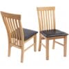 274364 Dining Chairs 6 pcs Solid Oak Wood and Faux Leather (243546+243547)