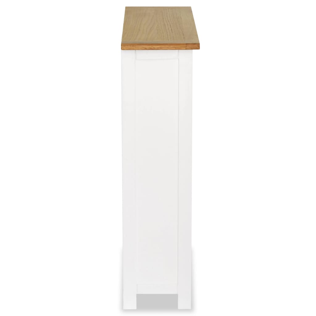 3-Tier Bookcase 72x22,5x82 cm Solid Oak Wood