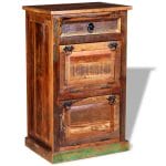 4-Layer Shoe Cabinet with Drawer Solid Reclaimed Wood 3