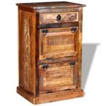 4-Layer Shoe Cabinet with Drawer Solid Reclaimed Wood 6