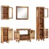 5 Piece Bathroom Set Solid Sheesham Wood