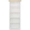 5-Tier Bookcase 60x22.5x140 cm Solid Oak Wood