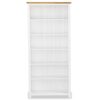 6-Tier Bookcase 80x30x180 cm Solid Oak Wood
