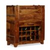 Bar Cabinet Solid Sheesham Wood 85x40x95 cm