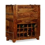 Bar Cabinet Solid Sheesham Wood 85x40x95 cm 2