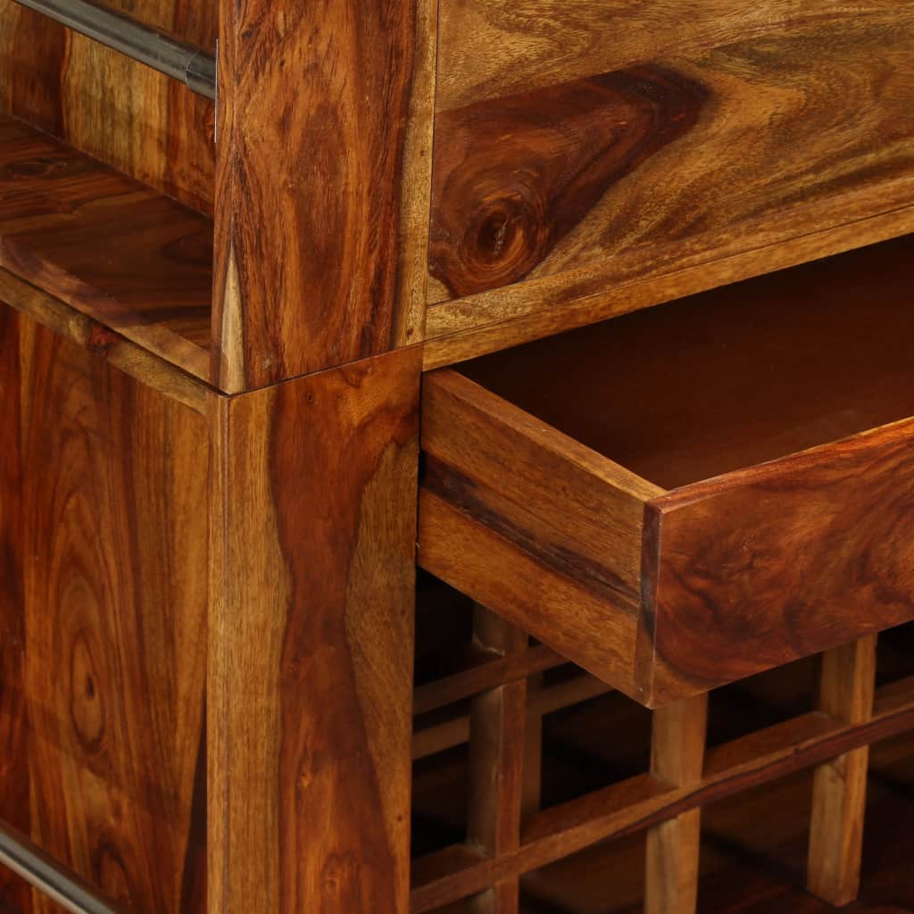 Bar Cabinet Solid Sheesham Wood 85x40x95 cm