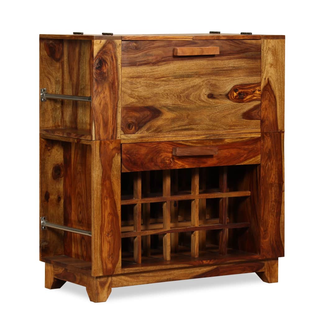 Bar Cabinet Solid Sheesham Wood 85x40x95 cm 1 Bar Cabinet Solid Sheesham Wood 85x40x95 cm