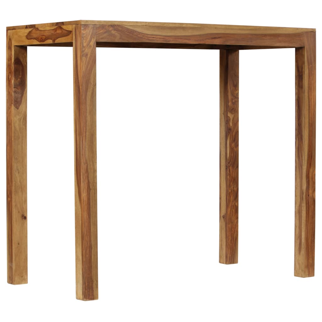 Bar Table Solid Sheesham Wood 118x60x107 cm