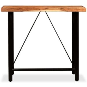Bar Table Solid Sheesham Wood 120x60x107 cm