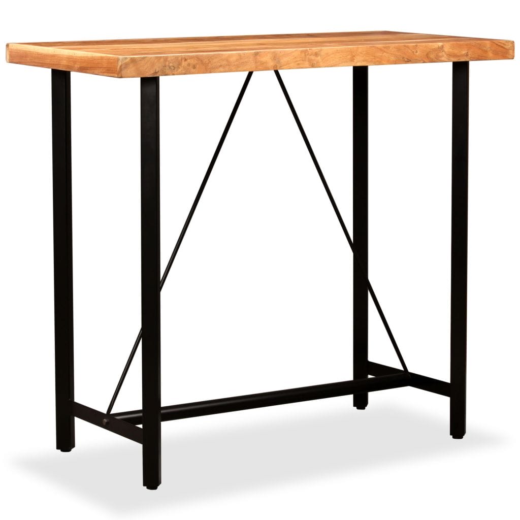 Bar Table Solid Sheesham Wood 120x60x107 cm