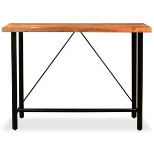 Bar Table Solid Sheesham Wood 150x70x107 cm