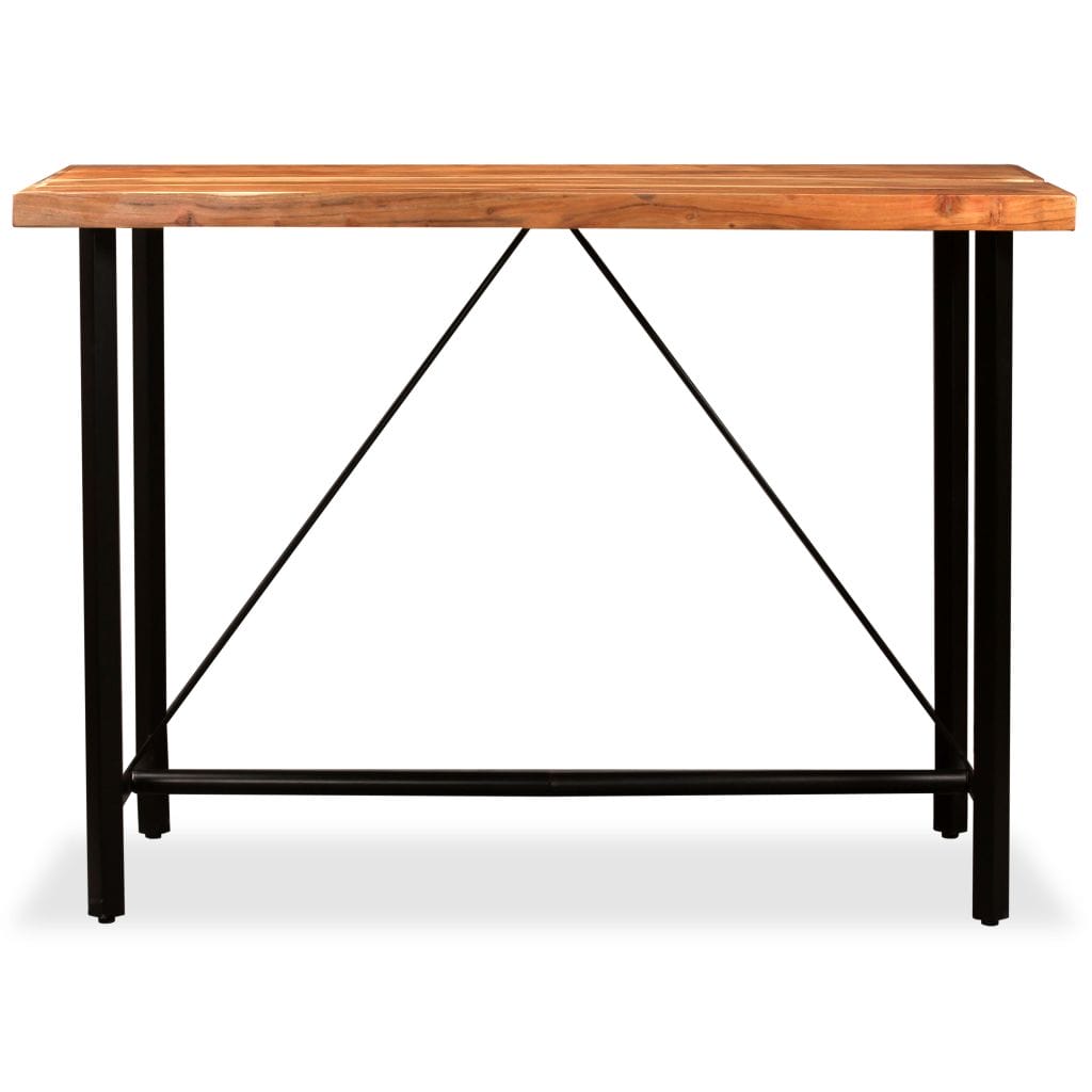 Bar Table Solid Sheesham Wood 150x70x107 cm