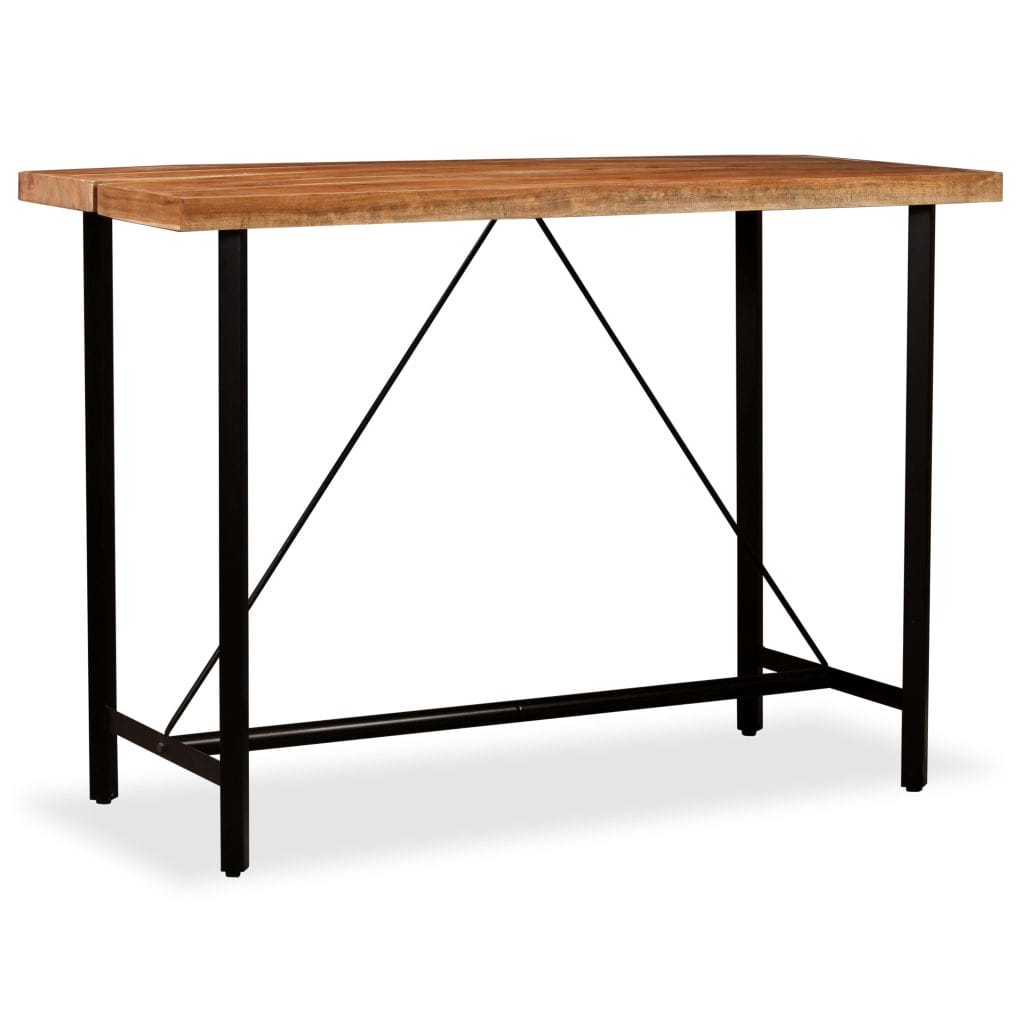Bar Table Solid Sheesham Wood 150x70x107 cm