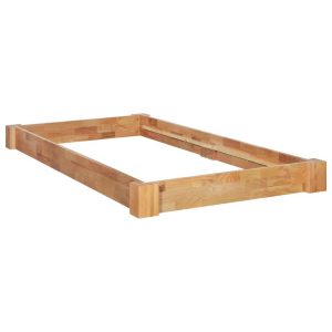 Bed Frame Solid Oak Wood 90x200 cm