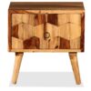 Bedside Cabinet with 1 Drawer Solid Sheesham Wood