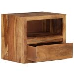 Bedside Table Solid Sheesham Wood 40x30x35 cm 6