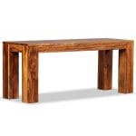 Bench Solid Sheesham Wood 110x35x45 cm 3