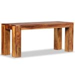 Bench Solid Sheesham Wood 110x35x45 cm 4