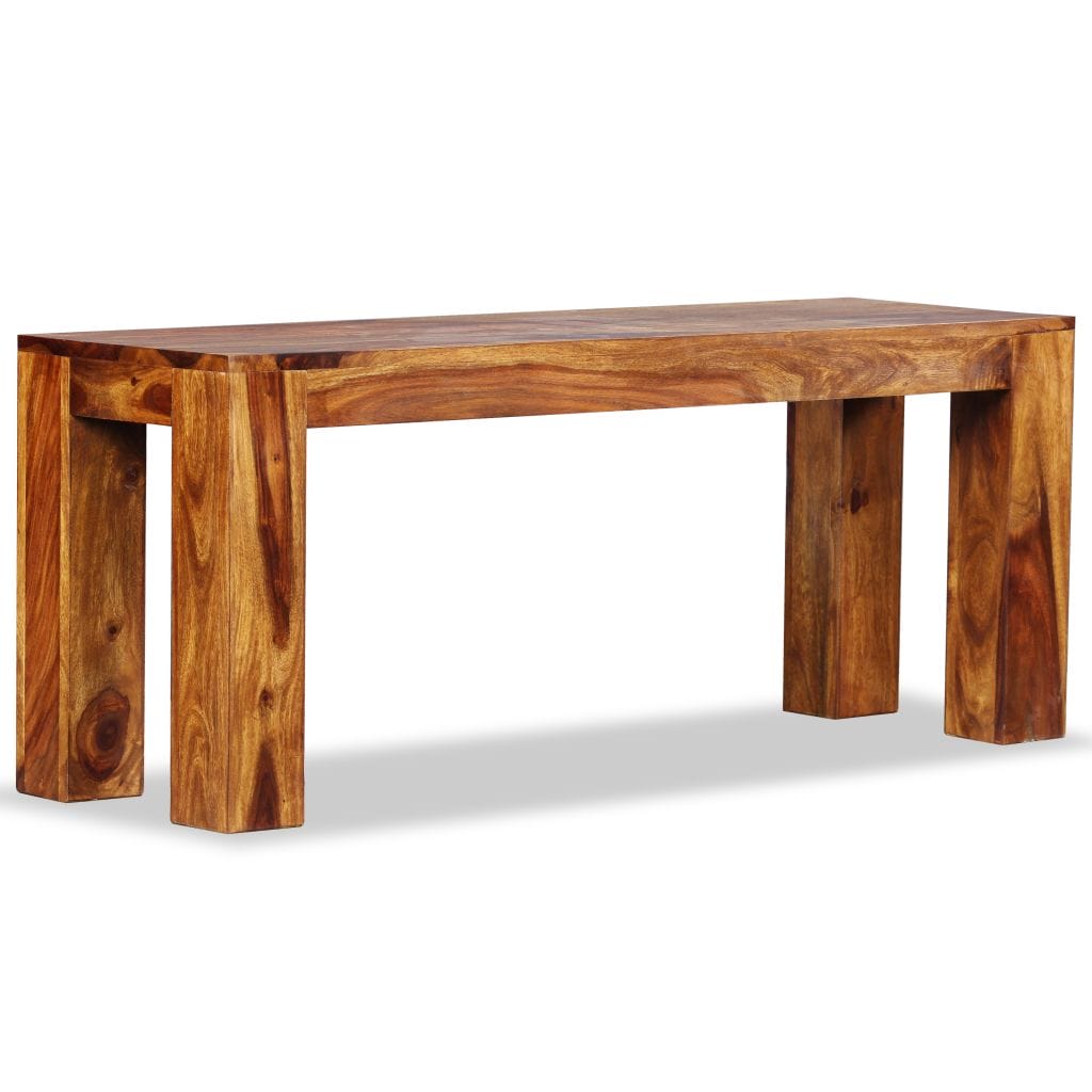 Bench Solid Sheesham Wood 110x35x45 cm
