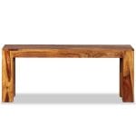 Bench Solid Sheesham Wood 110x35x45 cm 7