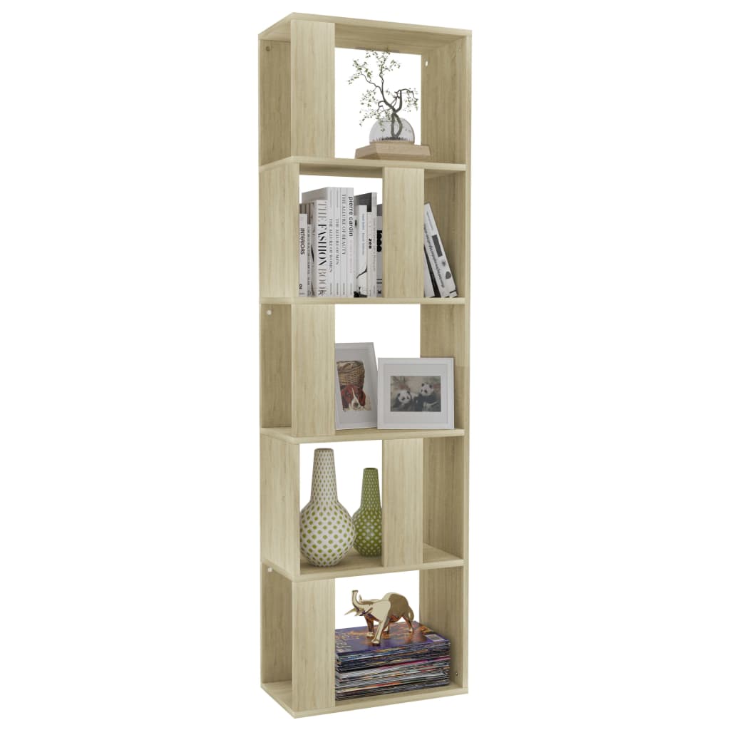 Book Cabinet/Room Divider Sonoma Oak 45x24x159 cm Chipboard