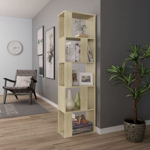 Book Cabinet/Room Divider Sonoma Oak 45x24x159 cm Chipboard