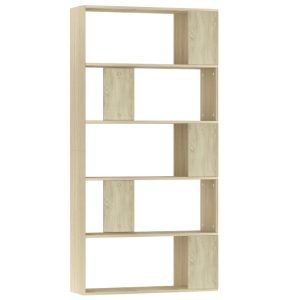 Book Cabinet/Room Divider Sonoma Oak 80x24x159 cm Chipboard