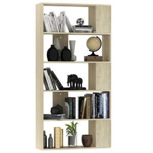 Book Cabinet/Room Divider Sonoma Oak 80X24X159 Cm Chipboard