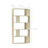 Book Cabinet/Room Divider Sonoma Oak 80x24x159 cm Chipboard