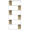 Book Cabinet/Room Divider White and Sonoma Oak 80x24x192 cm Chipboard