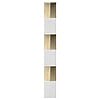 Book Cabinet/Room Divider White and Sonoma Oak 80x24x192 cm Chipboard