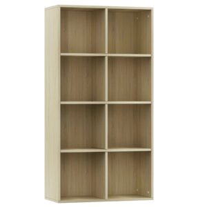 Book Cabinet/Sideboard Sonoma Oak 66x30x130 cm Chipboard