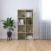Book Cabinet/Sideboard Sonoma Oak 66x30x130 cm Chipboard